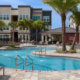 Shimmering pool at Dwell Nona Place apartments